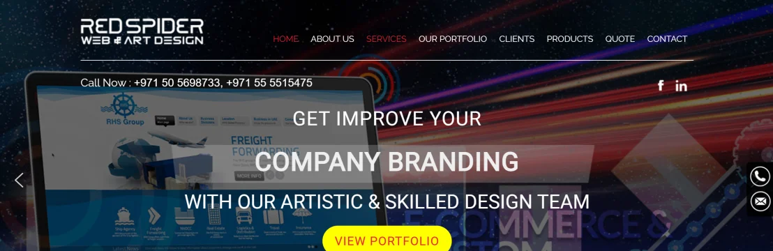 RedSpider Web And Art Design