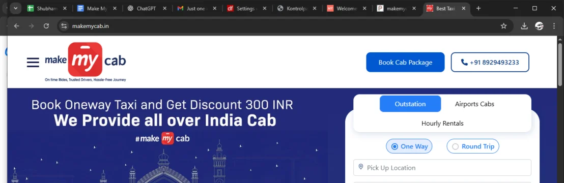 Make My Cab Best Taxi Service In Lucknow