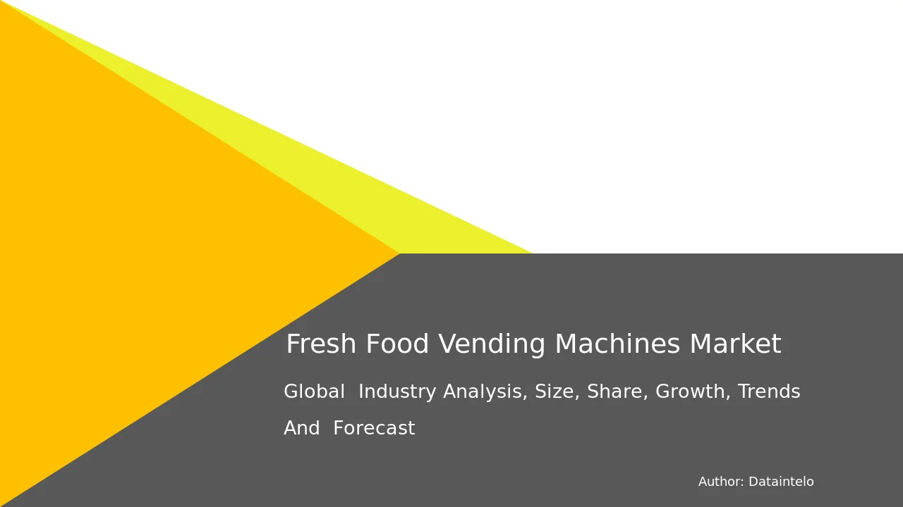 Future Market Analysis: Fresh Food Vending Machines Size and Growth 2032