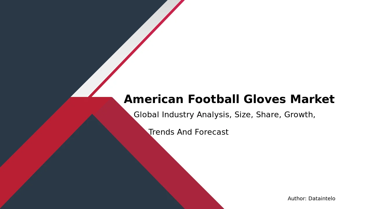 American Football Gloves Industry Future Trends and Revenue Growth
